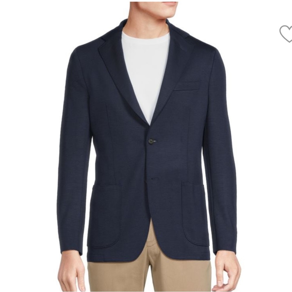 Saks Fifth Avenue Black Label Navy Blazer Size 42R